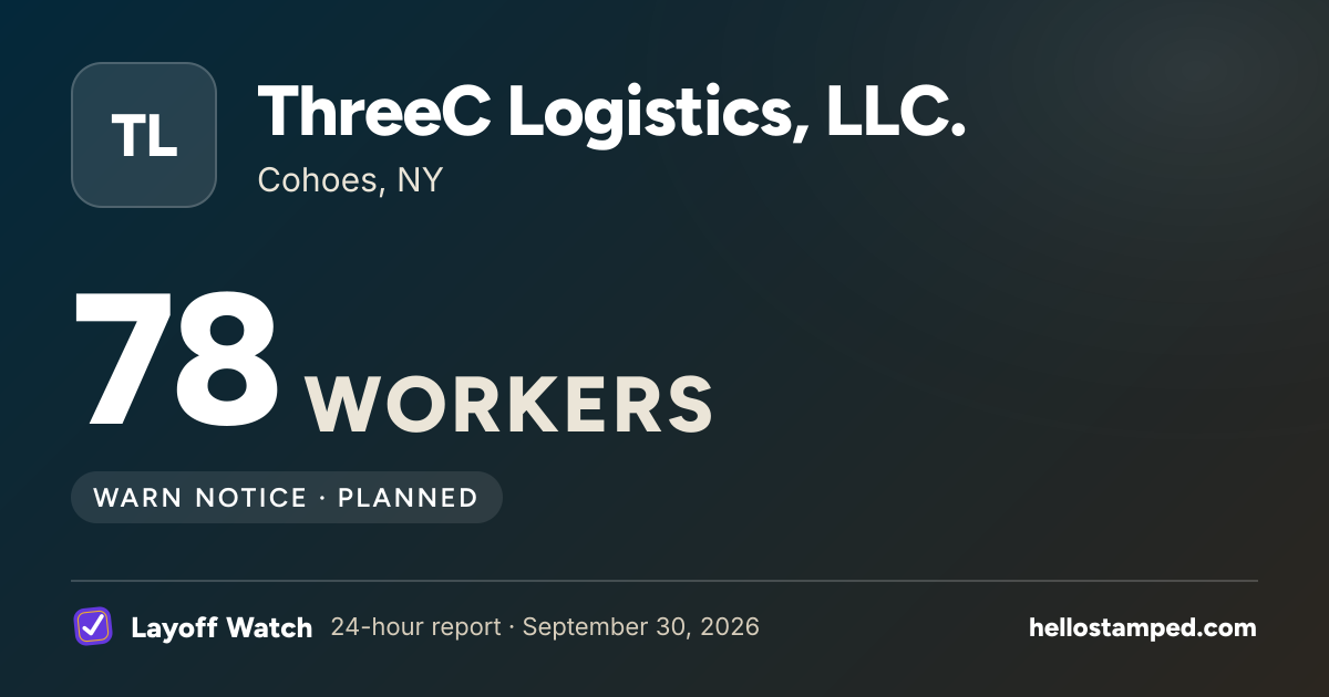 ThreeC Logistics, LLC.: 78 — a shareable card summarising this report